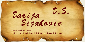 Darija Šijaković vizit kartica